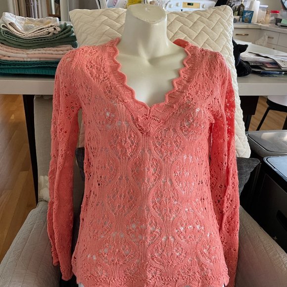 Sweaters - Bundle & SAVE 10% - Vintage Peach crotched sweater